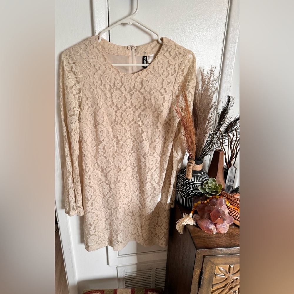 H&M lace dress with slip